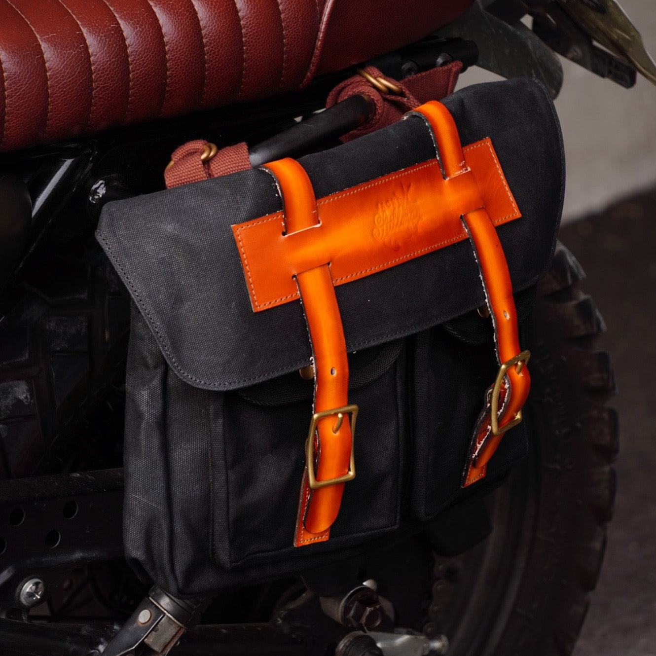 Vintage Motorcycle Saddlebag: Mini Patriot - LONGRIDE