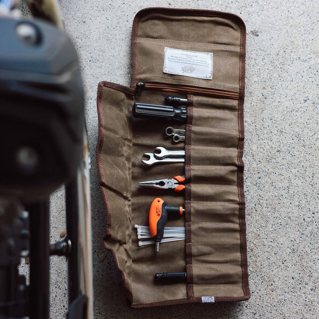 F1 Waxed Canvas Tool Roll