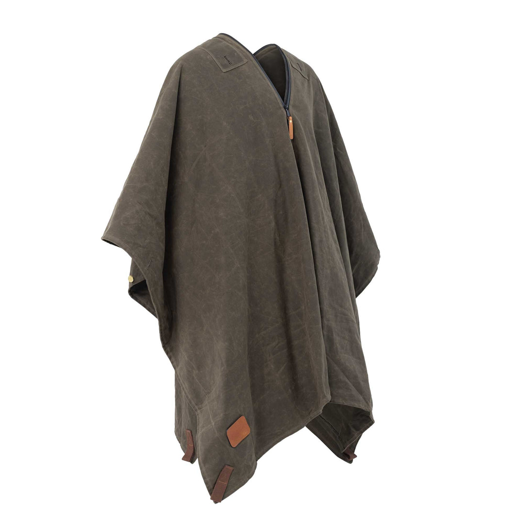 Drifter Waxed Canvas Poncho