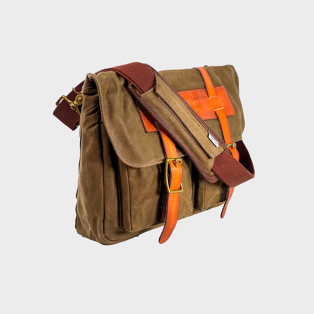 Old School Satchel Australian Designed Waxed Cotton Canvas